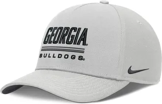 Nike Georgia Sideline Practice Rise Nike Mens Dri-FIT College Adjustable Hat in Grey | NC060BBGBN-RKB