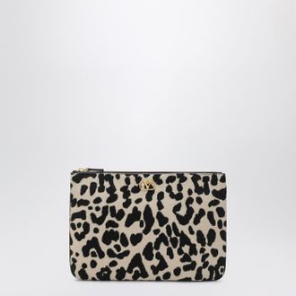 Valentino Garavani Animal-print pony-effect VLogo Signature pouch