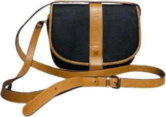Fendi Pre-owned Cross Body Bags, female, Black, Size: ONE SIZE Pre-owned Leather Cross Body Bag
