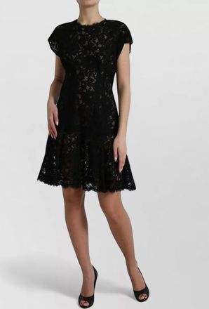 Dolce & Gabbana floral lace mini dress
