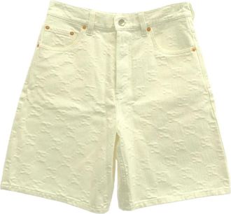 Gucci Shorts GG Damier jacquard anni 2010 - Toni neutri