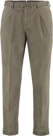 THE (ALPHABET) Stretch Katoen Chino Broek - Heren - Chinos - Groen - S - Katoen - Broeken