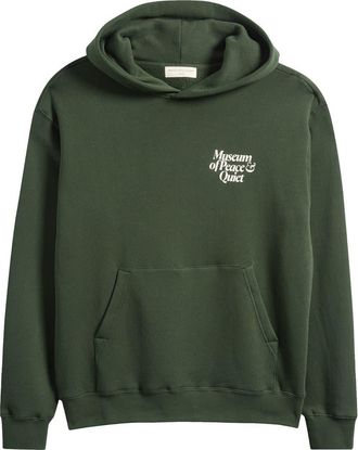 Museum of Peace and Quiet Mid Century Terry Hoodie in Forest at Nordstrom, Size Xx-Large