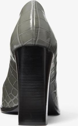 Michael Kors Jeanne Crocodile Embossed Leather Pump