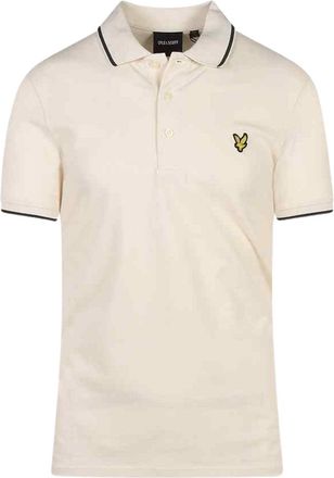 Lyle & Scott krijtpoloshirt met getipte kraag