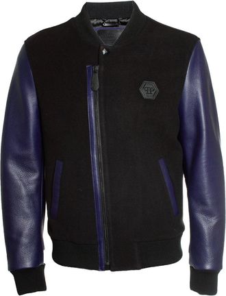 Philipp Plein Philipp Plein, wool fleece bomber jacket