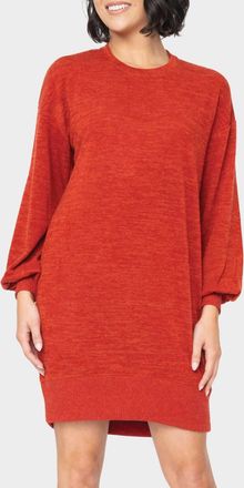 Gibsonlook Long Sleeve Sweater Dress In Carmine Red