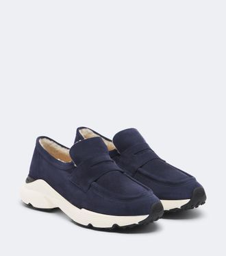 Tod's Zapatos slip-on de ante con borrego