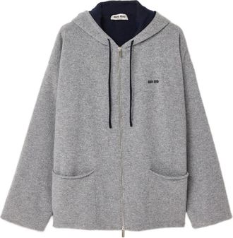 Miu Miu Kasjmier vest hoodie - Grijs