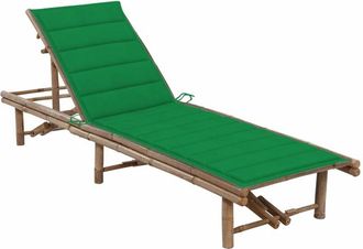 vidaXL Vidaxl - Tumbona De Jard&iacute;n Con Coj&iacute;n Bamb&uacute;