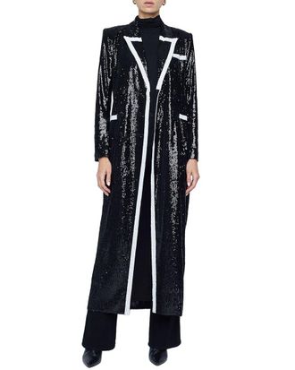 L'agence Lagence Marlowe Long Sequin Jacket