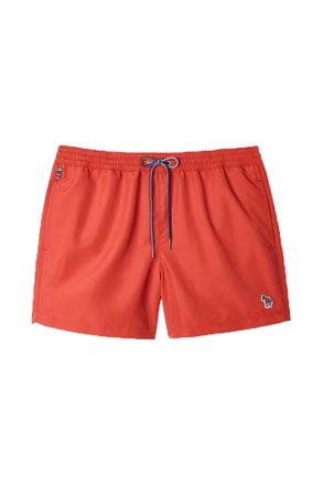 Paul Smith Mens ZEBRA SWIM SHORTS SALMON PINK Cotton - Size X-Large