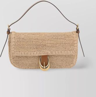 Staud harlow raffia shoulder bag