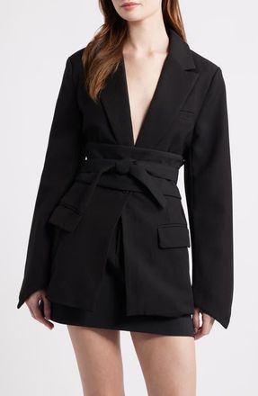 Odd Muse The Ultimate Muse Belted Blazer in Black at Nordstrom, Size X-Small