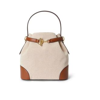 Ralph Lauren Blaike Medium Bucket Bag - female - Ralph Lauren - Bucket Bags - Beige - ONE SIZE - Bags