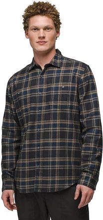 Prana Dolberg Flannel Shirt Mens Long Sleeve Button Up Stormy Night : MD, Flannel/Cotton