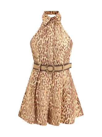 Zimmermann Leopard Short Dress