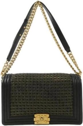 Chanel Pre-owned Vintage Schoudertas - Dames - Vintage Schoudertas - Zwart - ONE Size - Leer - Vintage