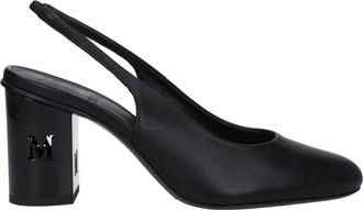 Max Mara Black Leather High Heel Womens Pumps