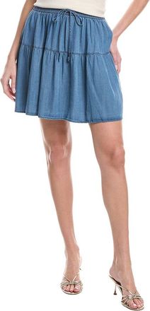 Tommy Bahama Chambray Olei Linen-Blend Mini Skirt
