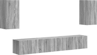 vidaXL Conjunto De Mueble De Tv 5 Uds. Sonoma Gris Vidaxl