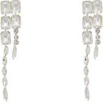 8 by YOOX RHINESTONE CHANDELIER EARRINGS