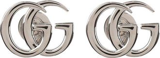 Gucci Silver Gg Marmont Stud Earrings (Authentic Pre-Loved)