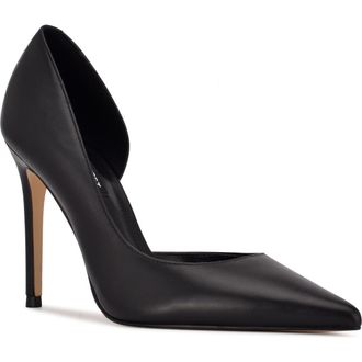 Nine West Folowe Half dOrsay Pump in Black 004 at Nordstrom, Size 5.5