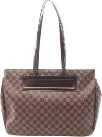 Louis Vuitton Pre-owned Tote Bags, female, Brown, Size: ONE SIZE Pre-owned Parioli Damier Tote Bag