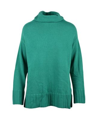 Wood High Neck Pullover Sweater in Virgin Wool and Cashmere Blend