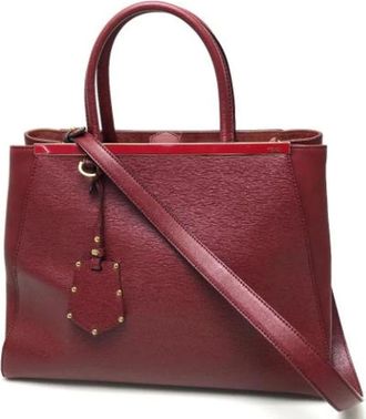 Fendi Pre-owned Handbags, female, Red, Size: ONE SIZE Pre-owned Leather Handbag