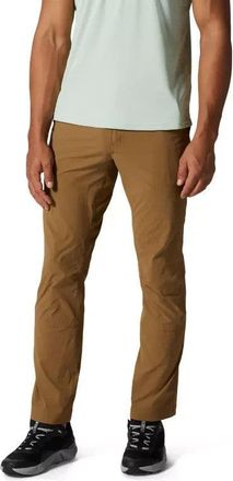Mountain Hardwear Basin Trek Pants Mens Corozo Nut Straight Leg Chino UPS687