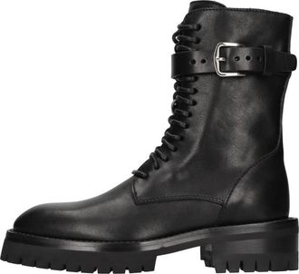 Ann Demeulemeester Cisse Veterschoenen - Dames - Veterlaarzen - Zwart - 36 EU - Leer - Schoenen