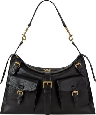 Mulberry Borsa a spalla Roxanne con fibbia - Nero