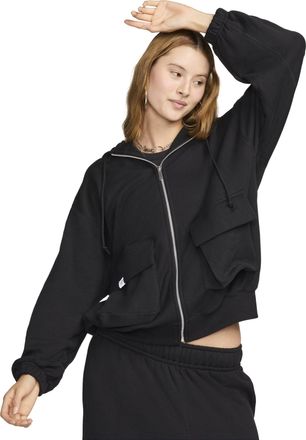 Nike (WMNS) Nike Sportswear Oversized Full-Zip French Terry Hoodie Asia Sizing Black FV7516-010
