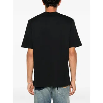 Iceberg Embroidered Crew-Neck T-Shirt - Black