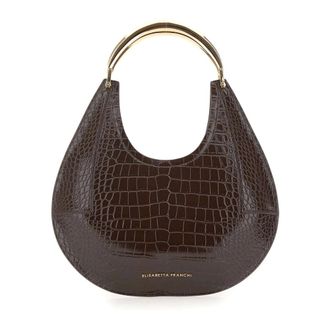 Elisabetta Franchi Handbags, female, Brown, Size: ONE SIZE Daily Hobo Bag