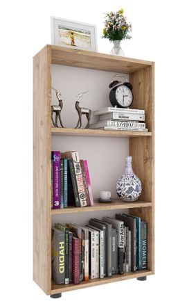 ebuy24 Ebuy24 - Estanter&iacute;a De Madera Vcm De Pie Estanter&iacute;a De Ahorro De Espacio Dimensiones Aprox. Al. 108 X An. 56 X T. 20 Cm Almacenamiento Elegante Estant