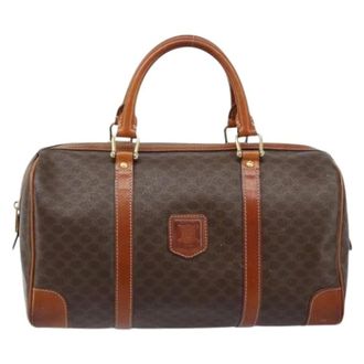 Celine Pre-owned Handbags, female, Brown, Size: ONE SIZE Pre-owned Vintage duffle bag