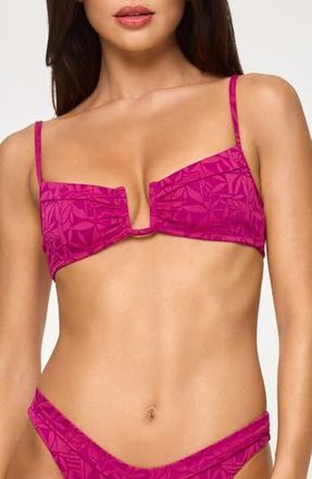 L*Space Peyton Wired Bikini Top in Berry at Nordstrom Rack, Size X-Small