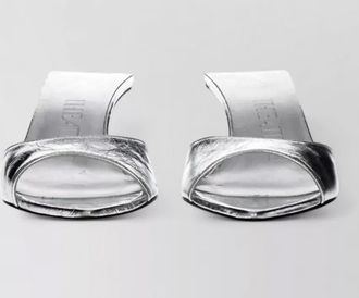 The Attico leather flat mules