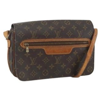 Louis Vuitton Pre-owned Cross Body Bags, female, Brown, Size: ONE SIZE Pre-owned Canvas Cross Body Bag