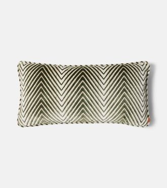 Missoni Ziggy velvet cushion
