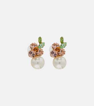 Jennifer Behr Vivi embellished floral earrings