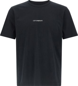 C.P. Company C. P. Company-Logo T Shirt Nero-Uomo