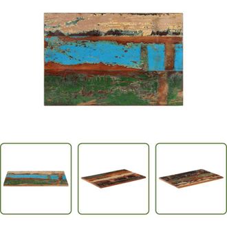 vidaXL vidaXL Tavolo in legno di recupero - Piano Tavolo Rettangolare 60x90 cm 25-27 mm Legno di Recupero