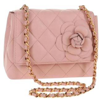 Chanel Pre-owned Leren Schoudertas - Dames - Pre-owned - Roze - Maat: ONE Size Leer
