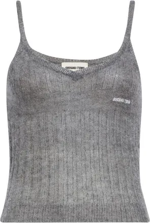 Shushu/Tong Wool & Mohair Blend Rib Sweater Camisole in Grey at Nordstrom, Size 12