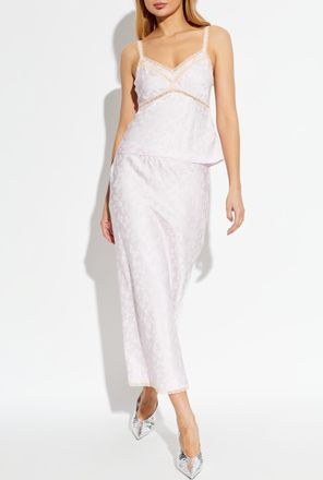 LoveShackFancy Top Lirena, Womens, Pink