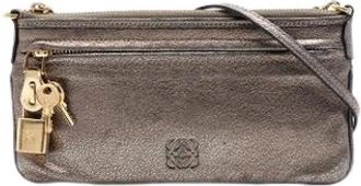 Loewe Pre-owned Cross Body Bags, female, Yellow, Size: ONE SIZE Pre-owned Crossbody Bag